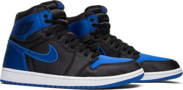 Nike Air Jordan 1 High OG SE 'Satin Royal' Black Blue Shoes Basketball Men Sale Size US 7, 8, 8.5, 9, 10, 11, 12, 13