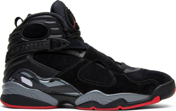 Nike Air Jordan 8 Retro 'Bred' Black Grey Red Sneaker Shoes Sale Men Size 8-13