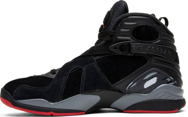 Nike Air Jordan 8 Retro 'Bred' Black Grey Red Sneaker Shoes Sale Men Size 8-13