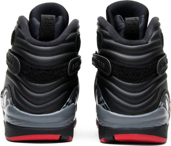 Nike Air Jordan 8 Retro 'Bred' Black Grey Red Sneaker Shoes Sale Men Size 8-13
