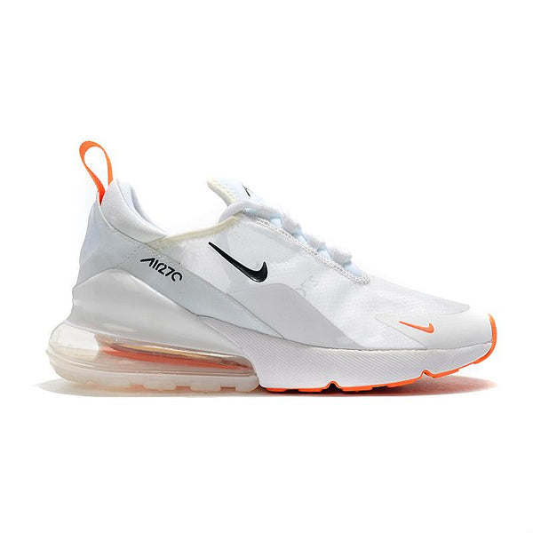 Nike Air Max 270 React White Orange Sneaker Shoes Sale Men Women Size 5.5 - 11