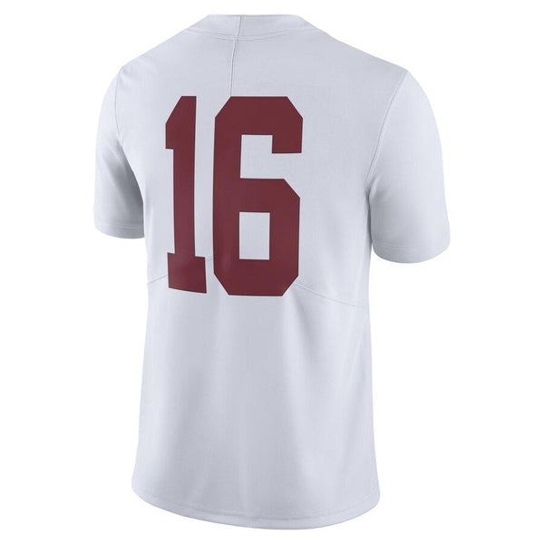 #16 Alabama Crimson Tide Limited Football Jersey - White 2019