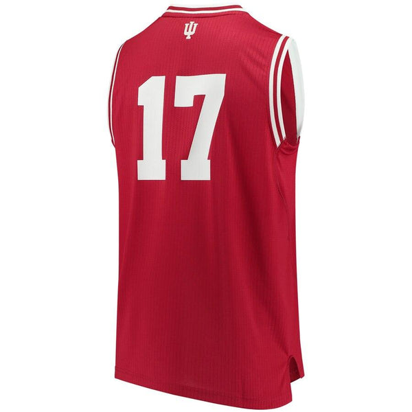 #17 Indiana Hoosiers  Replica Basketball Jersey - Crimson 2019