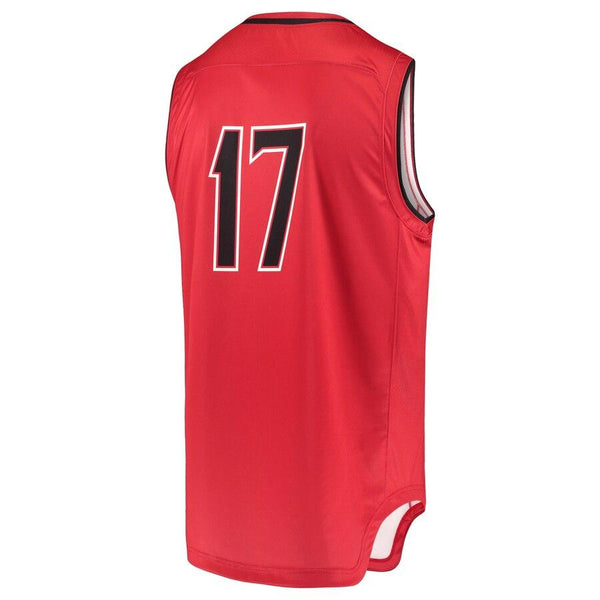 #17 Maryland Terrapins Under Armour Replica Performance Basketball Jersey – Red 2019