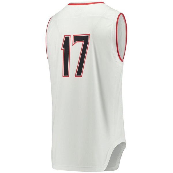 #17 Maryland Terrapins Under Armour Replica Performance Basketball Jersey – White 2019