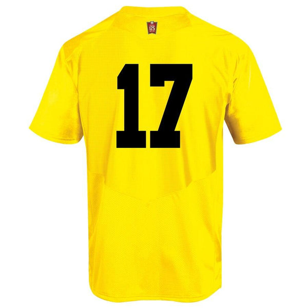 #17 Maryland Terrapins Under Armour Youth 125th Anniversary Replica Football Jersey – Gold 2019