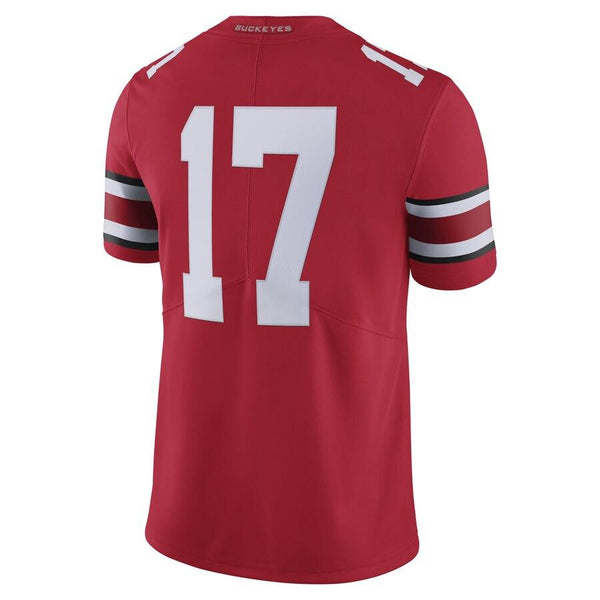 #17 Ohio State Buckeyes Limited Football Jersey - Scarlet 2019