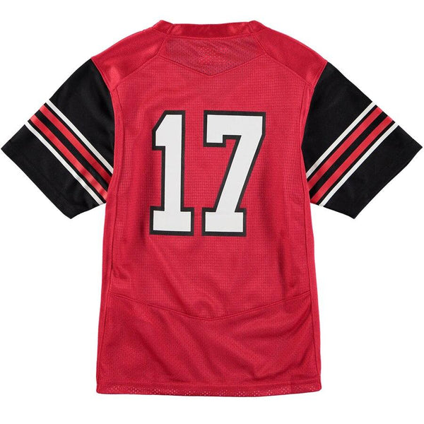 #17 Utah Utes Under Armour Youth Performance Replica Football Jersey – Red 2019