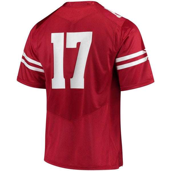 #17 Wisconsin Badgers Under Armour Replica Football Jersey - Red 2019
