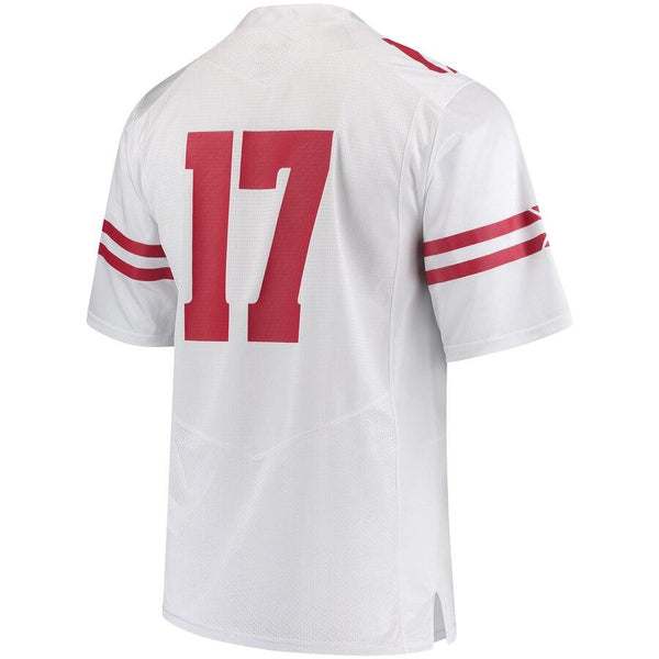 #17 Wisconsin Badgers Under Armour Replica Football Jersey - White 2019