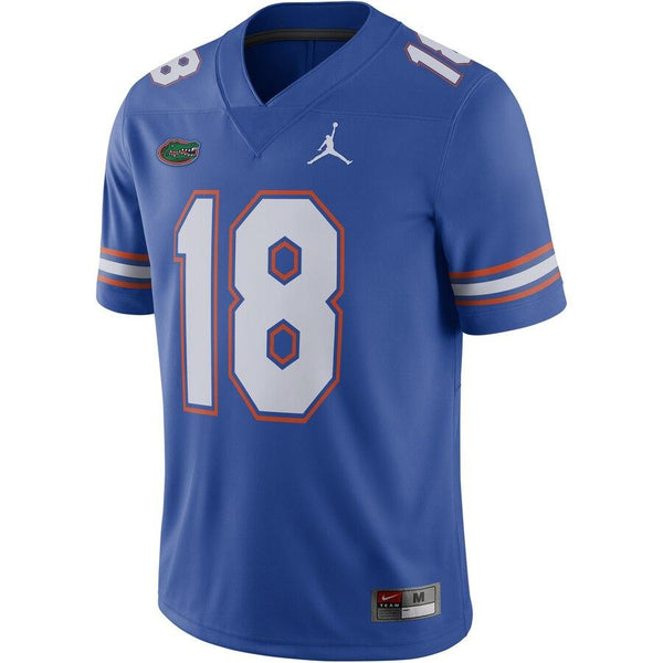 #18 Florida Gators Jordan Brand Game Football Jersey – Royal 2019