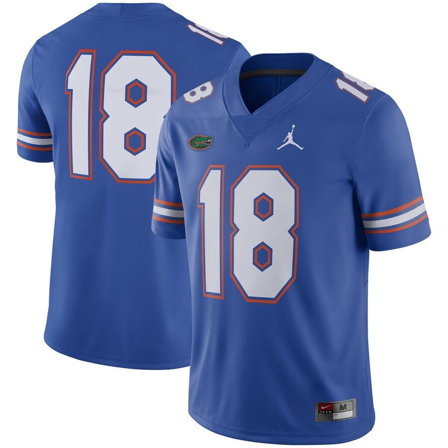 #18 Florida Gators Jordan Brand Game Football Jersey – Royal 2019