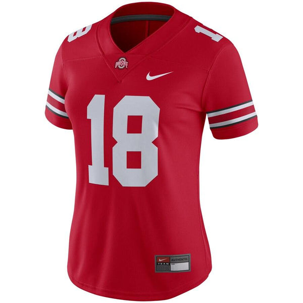 #18 Ohio State Buckeyes Women's Game Jersey - Scarlet 2019