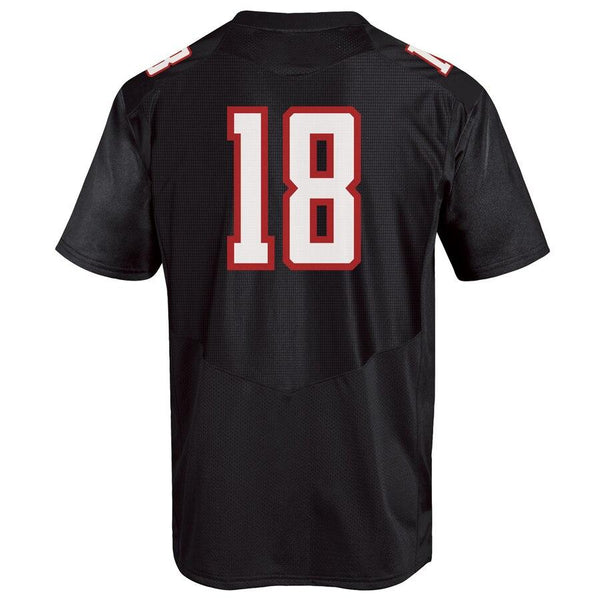 #18 Texas Tech Red Raiders Under Armour Premier Football Jersey – Black 2019