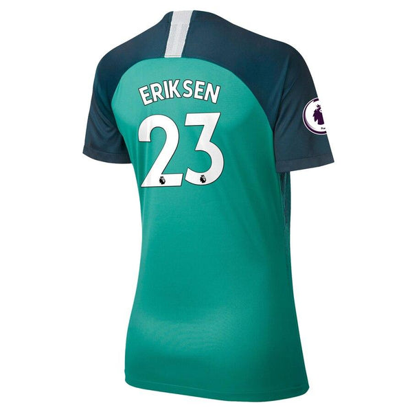 Christian Eriksen Tottenham Hotspur Women's/19 Stadium Replica Third Player Jersey – Teal 2019