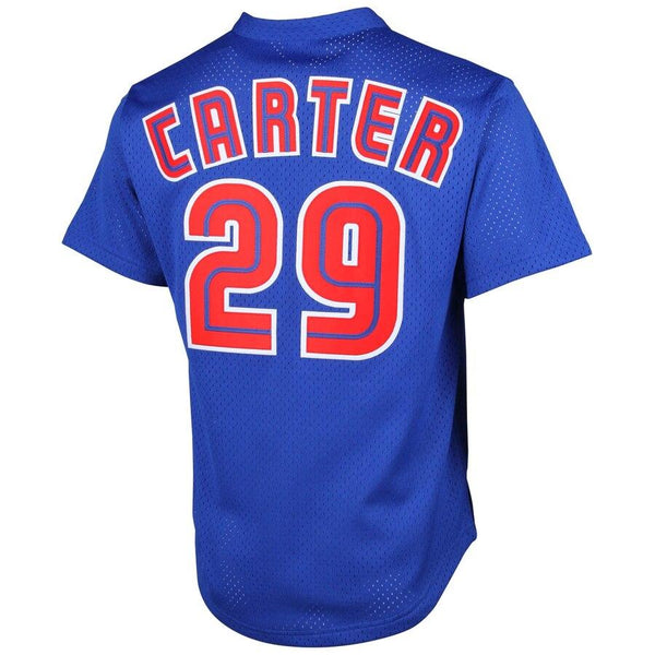 1997 Joe Carter Toronto Blue Jays Mitchell &amp; Ness Cooperstown Mesh Batting Practice Jersey - Royal 2019