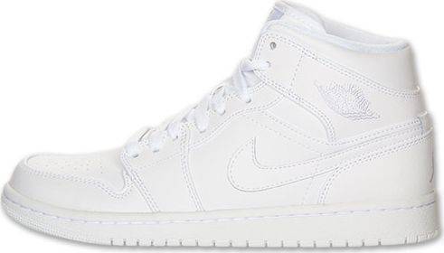 Nike Air Jordan 1 Mid White Shoes Basketball Men Size US 7, 8, 8.5, 9, 10, 11, 12, 13