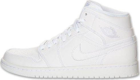 Nike Air Jordan 1 Mid White Shoes Basketball Men Size US 7, 8, 8.5, 9, 10, 11, 12, 13
