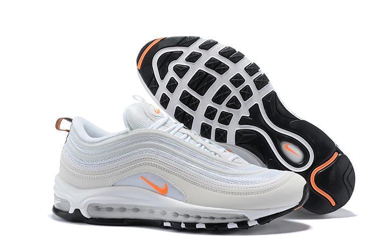 Nike Air Max 97 White Orange Shoes Sale Men Size US 7, 8, 8.5, 9, 10, 11