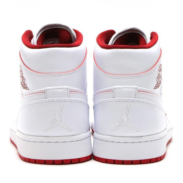 Nike Air Jordan 1 Mid White Red  Shoes Basketball Men Size US 7 - 13