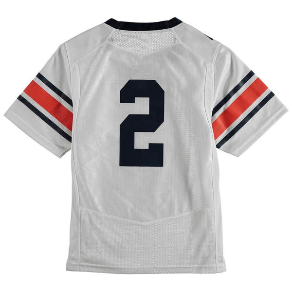 #2 Auburn Tigers Under Armour Youth Replica Performance Football Jersey – White 2019