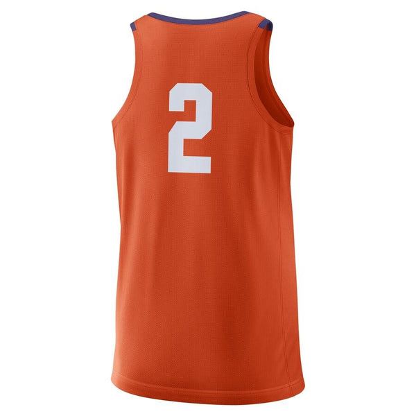#2 Clemson Tigers Replica Basketball Jersey - Orange 2019