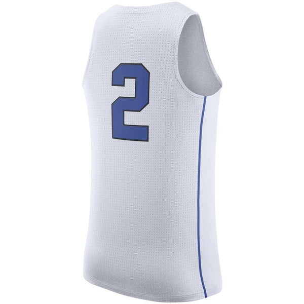 #2 Duke Blue Devils Hyper Elite Basketball Jersey – White 2019