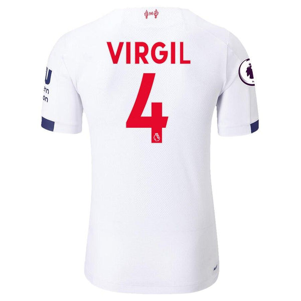Virgil Van Dijk Liverpool New Balance 2019/20 Away Player Jersey – White 2019