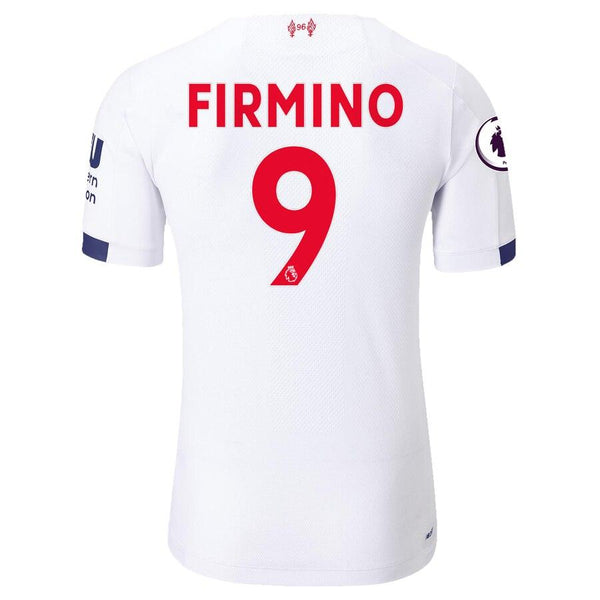 Roberto Firmino Liverpool New Balance 2019/20 Away Player Jersey – White 2019