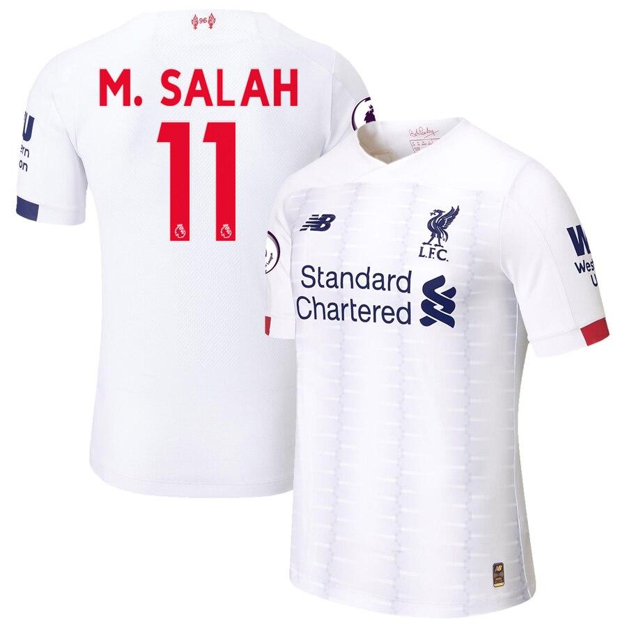 Mohamed Salah Liverpool New Balance 2019/20 Away Player Jersey – White 2019