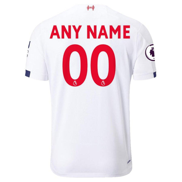 Liverpool New Balance Youth 2019/20 Away Replica Stadium Custom Jersey – White 2019