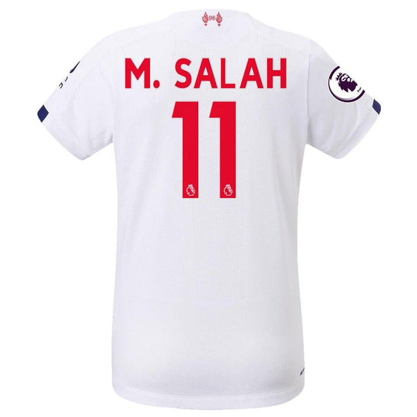 Mohamed Salah Liverpool New Balance Women's 2019/20 Away Replica Stadium Player Jersey – White 2019