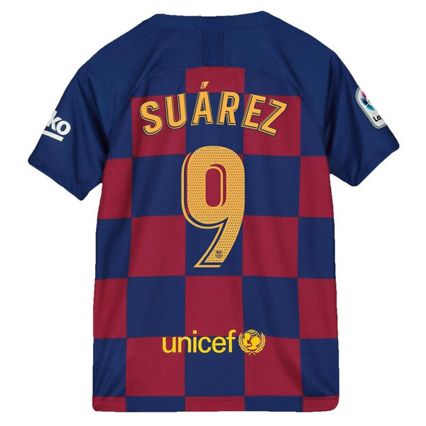 Luis Suarez Barcelona Youth 2019/20 Home Breathe Stadium Replica Jersey - Royal 2019