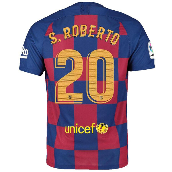 Sergi Roberto Barcelona 2019/20 Home Breathe Stadium Replica Jersey - Royal 2019
