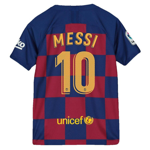Lionel Messi Barcelona Youth 2019/20 Home Breathe Stadium Replica Jersey - Royal 2019