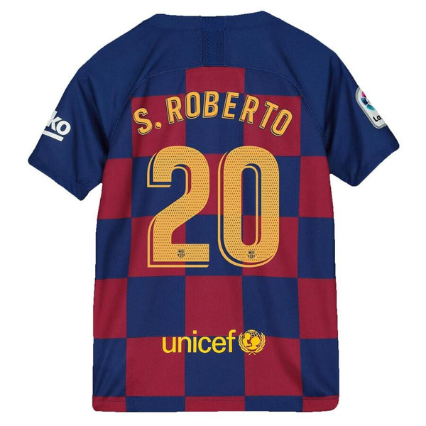 Sergi Roberto Barcelona Youth 2019/20 Home Breathe Stadium Replica Jersey - Royal 2019