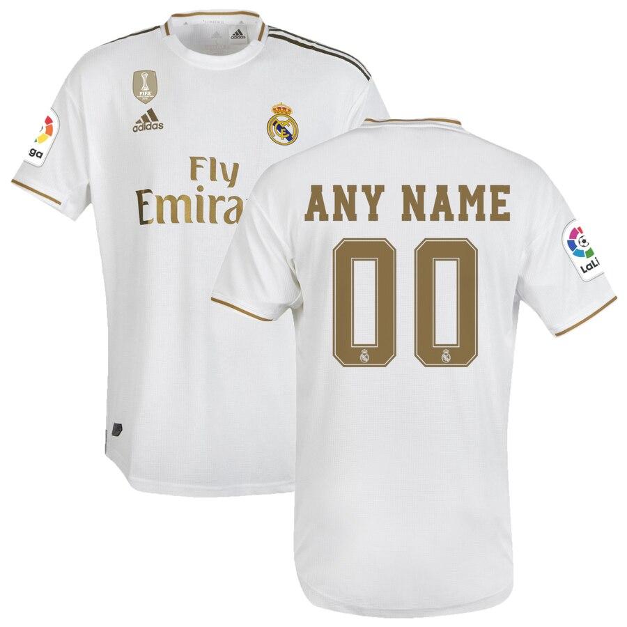 Real Madrid 2019/20 Home Custom Jersey – White 2019