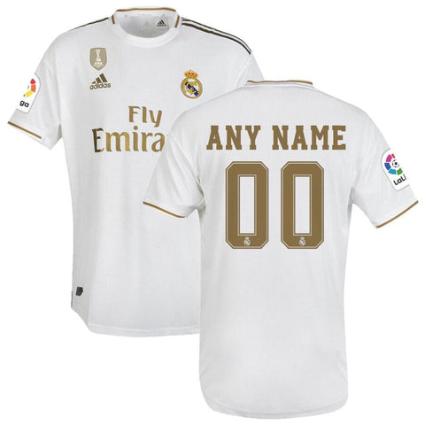 Real Madrid 2019/20 Home Custom Jersey – White 2019
