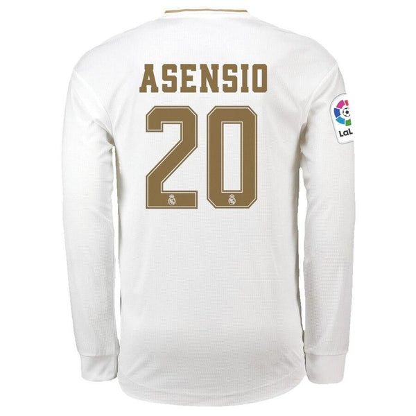 Marco Asensio Real Madrid 2019/20 Home Long Sleeve Player Jersey – White 2019