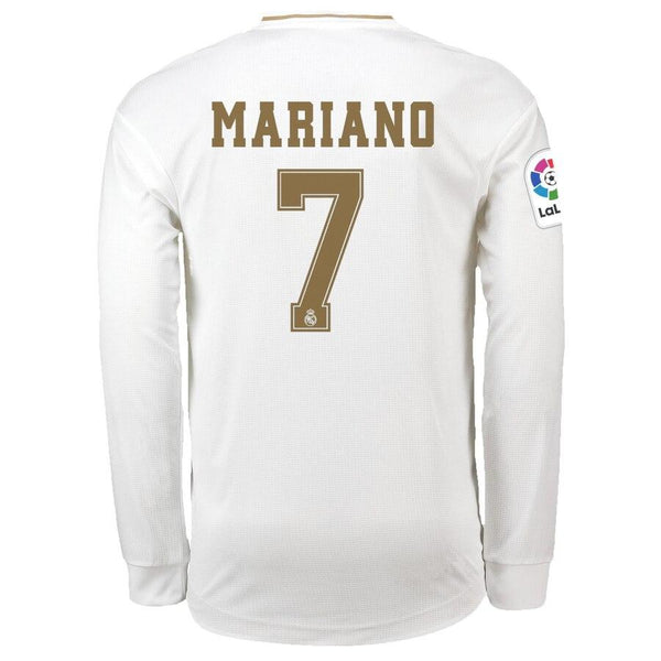 Mariano Díaz Mejía Real Madrid 2019/20 Home Long Sleeve Player Jersey – White 2019