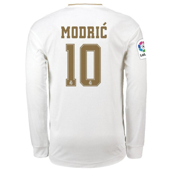 Luka Modric Real Madrid 2019/20 Home Long Sleeve Player Jersey – White 2019