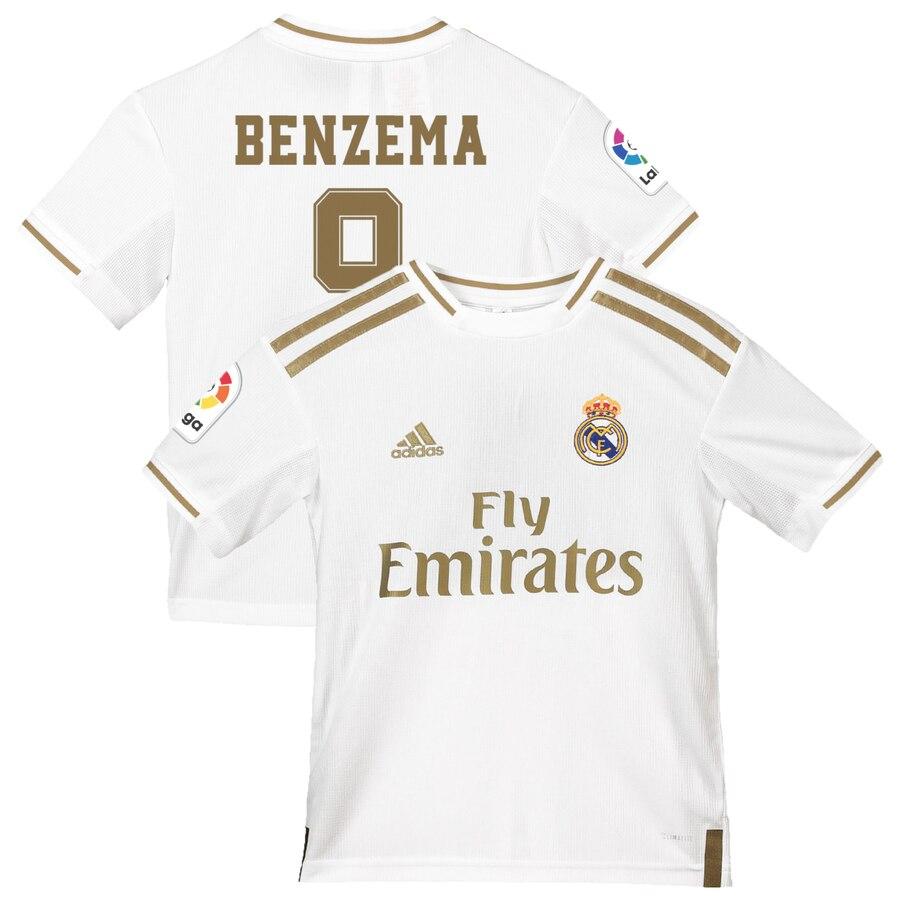Karim Benzema Real Madrid Youth 2019/20 Home Replica Jersey - White 2019