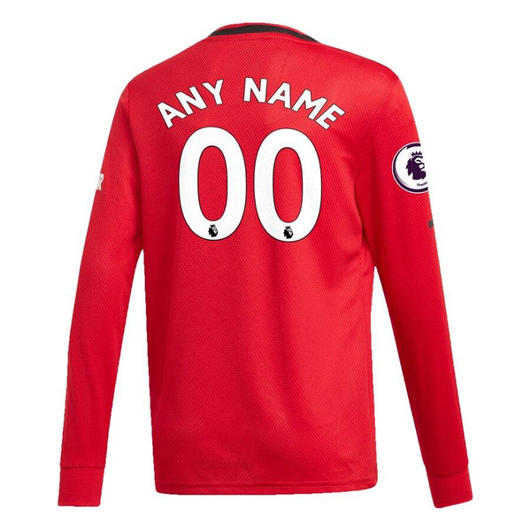 Manchester United Youth 2019/20 Home Replica Long Sleeve Custom Jersey – Red 2019