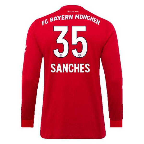Renato Sanches Bayern Munich 2019/20 Home Replica Long Sleeve Player Jersey – Red 2019