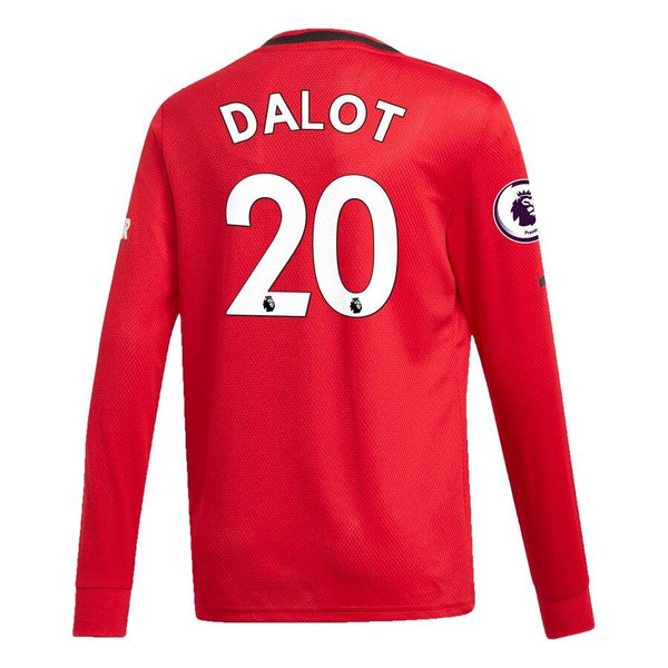 Diogo Dalot Manchester United Youth 2019/20 Home Replica Long Sleeve Player Jersey – Red 2019