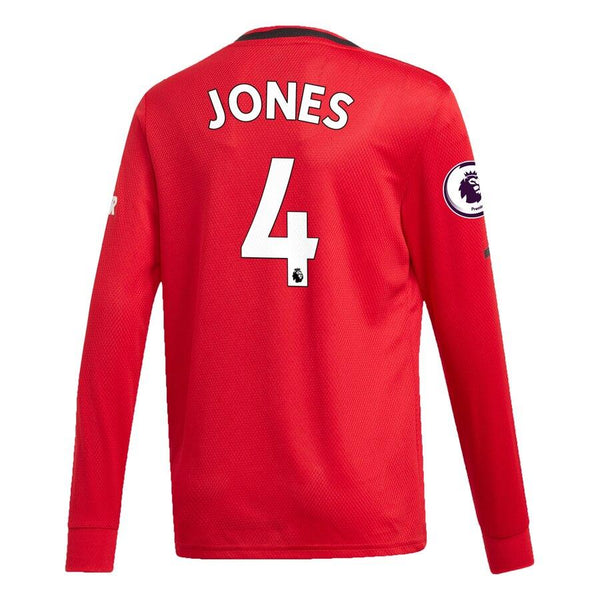 Phil Jones Manchester United Youth 2019/20 Home Replica Long Sleeve Player Jersey – Red 2019