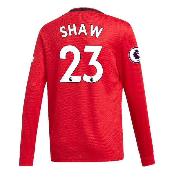 Luke Shaw Manchester United Youth 2019/20 Home Replica Long Sleeve Player Jersey – Red 2019