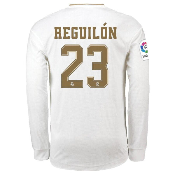 Sergio Reguilón Real Madrid 2019/20 Home Replica Long Sleeve Player Jersey – White 2019
