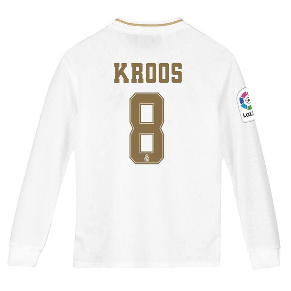 Toni Kroos Real Madrid Youth 2019/20 Home Replica Long Sleeve Player Jersey – White 2019