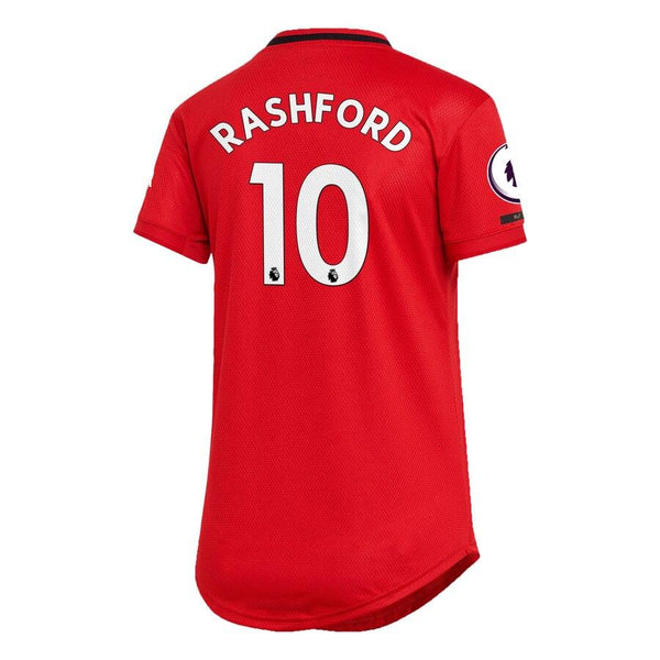 Marcus Rashford Manchester United Women's 2019/20 Home Replica Player Jersey – Red 2019